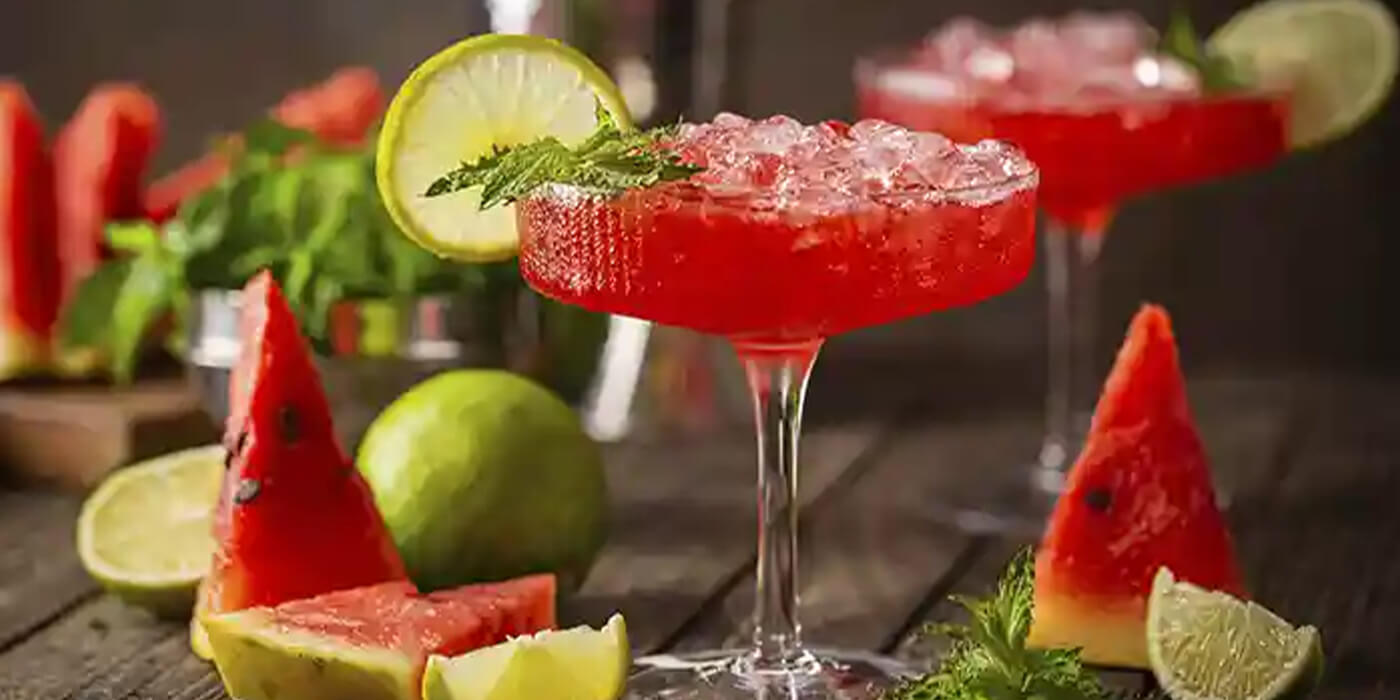 Watermelon Mint Tequila Sour Cocktail Recipe